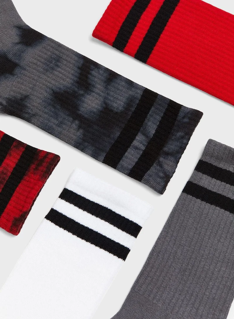 اتش اند ام طقم جوارب متنوعة للأطفال مكون من 5 قطع